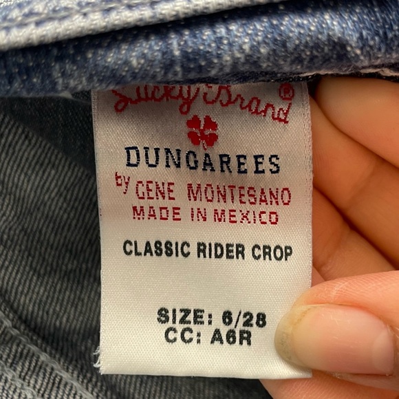 Lucky Brand Blue Classic Rider Crop Denim Jeans - Picture 6 of 7